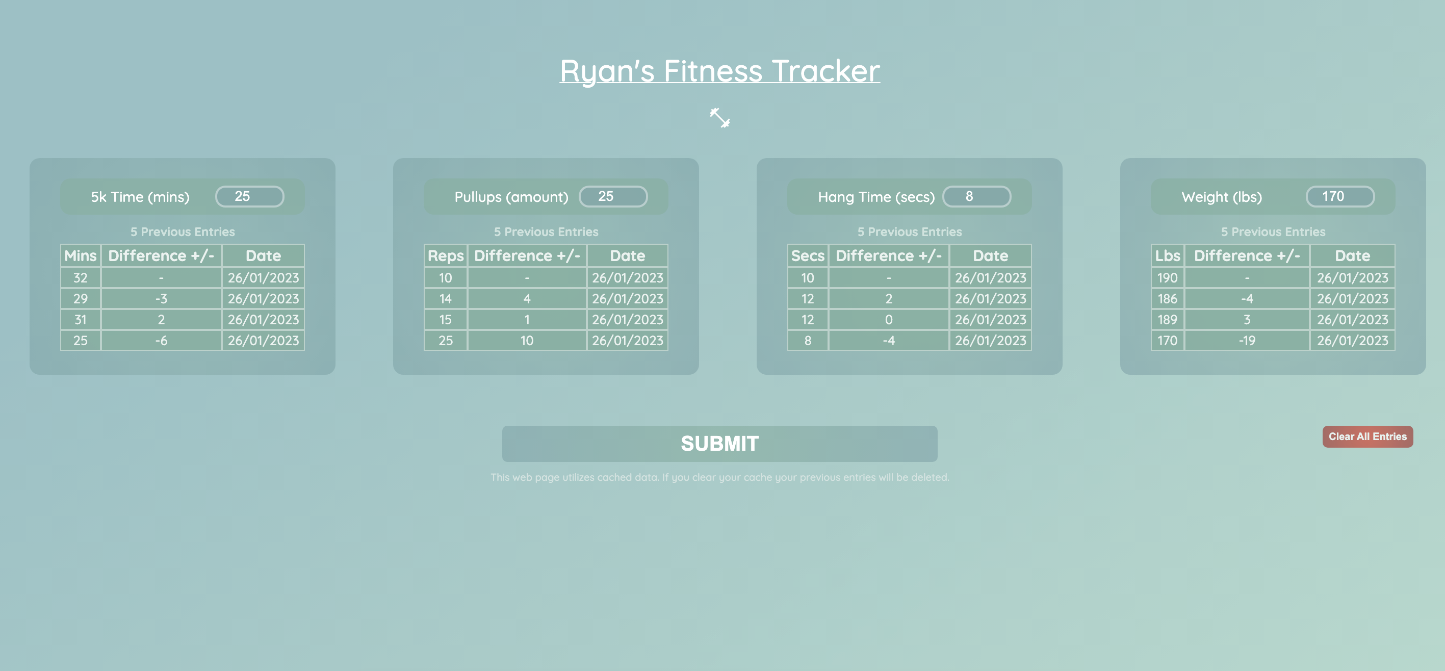 Preview of Fitness Tracker